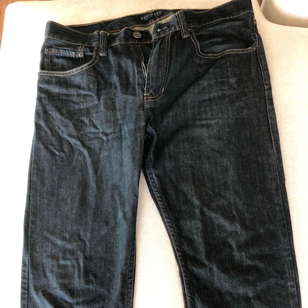 Dark blue jeans